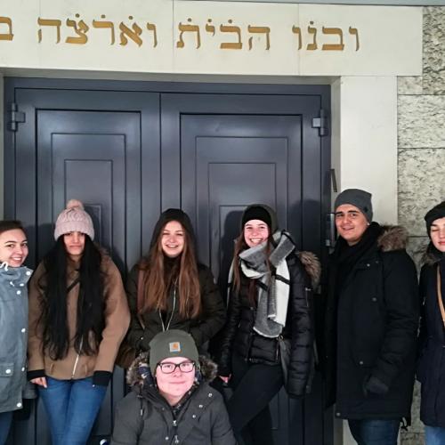 Schülerbesuch der Synagoge